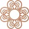 Ekena Millwork Cohen Wood Fretwork Pierced Ceiling Medallion, Cherry, 16"OD x 5 1/2"ID x 3/8"T CMWP16X16X0375COCH - alternate 3